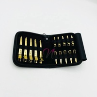 Pinces en métal de précision pour cheveux de femmes pinces de sectionnement de cheveux plaquées or pinces à cheveux personnalisées en acier inoxydable à forte tenue