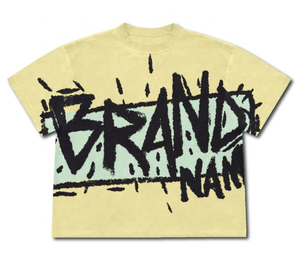 Camiseta Vintage Estampada de Corte Cuadrado y Corto Estilo Y2K para Hombre, Hombros Caídos, Personalizable, Oversize, Ajuste Holgado - Product Image 5