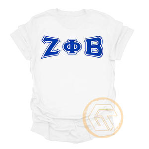 Camiseta de Algodón y Poliéster con Bordado Personalizado GREEK TREASURES Zeta Phi Beta, Ropa de Sororidad para Mujeres, Fraternidad - Product Image 5