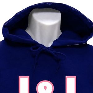 Sweat-shirt à capuche Jack & Jill pour homme, motif lettre, bleu marine, décontracté, chaud, vêtement pour événements, vente en gros, neuf - Product Image 2