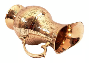 Pichet à eau en cuivre pur de haute qualité, élégant, fait main, pour la conservation des liquides, vaisselle de restaurant et d'hôtel, collection de luxe - Product Image 5