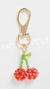 KANT K KK052 Llavero y Colgante para Bolso de Cuentas de Semilla de Cereza, Diseño de Fruta Roja, Hecho a Mano, Duradero, Estético, Regalo - Product Image 2