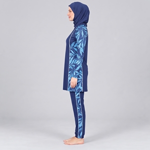 Ensemble Burkini Modeste 3 Pièces pour Femme, Tenue de Sport Couvrante en Tissu - Product Image 6