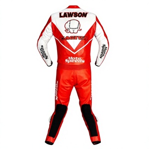 Combinaison de course MotoCP Eddie Lawson Cagiva 1 pièce en cuir de vachette/crocodile pour moto, combinaison de piste/conduite MotoCp pour motard de niveau - Product Image 2