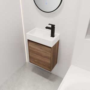 18-Inch <b>Small</b> Bathroom Vanity with Single <b>Sink</b> Floating Design for Space-Constrained Bathrooms-BVB03018BRE - Product Image 4