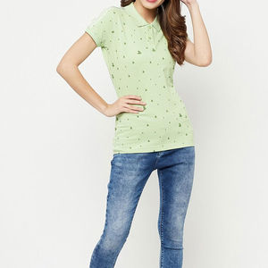 T-shirts de sport d'été pour femmes de qualité supérieure, 100% coton, séchage rapide, manches courtes, col rond, polos personnalisés - Product Image 4