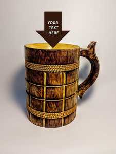 Taza de Madera Ecológica Pulida Hecha a Mano, Estilo Rústico Vintage, Regalo Único para Hombres, Bar en Casa, Hecha de Madera de Mango - Product Image 6