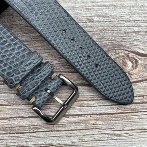 สายนาฬิกาหนังจิ้งจกแท้ขนาด18มม. 20มม. 22มม. ปรับแต่งได้หลากสี - Product Image 4