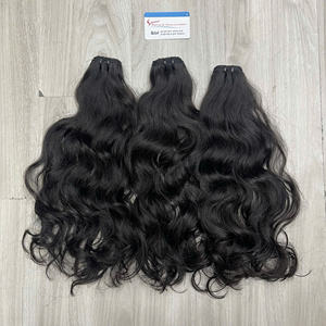 Meilleur produit 100% cheveux bruts cheveux ondulés naturels trame cheveux non transformés Super Double dessiné pas d'emmêlement pas de perte prêt à expédier - Product Image 1