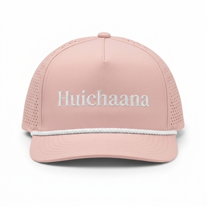Custom Laser Perforated Rope Baseball Cap Lightweight Quick Dry Golf <b>Hat</b> Breathable 6 Panel OEM Embroidery Adjustable Injae - Product Image 1
