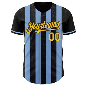 Quick Dry Printed Short Sleeve Baseball Jersey Full Button Breathable 100% Polyester Summer Winter Sports Uniform - Product Image 6
