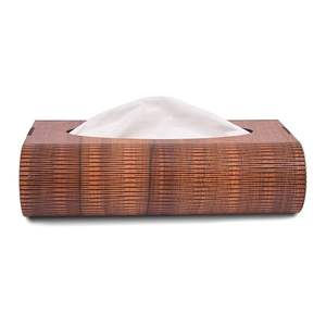 TW wooden <b>tissue</b> <b>box</b> holder 21 cm 13 cm 6 cm rectangular modern home bathroom table decor accessory stylish reusable organizer - Product Image 2