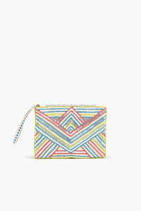 Porte-monnaie brodé à la mode fait à la main portefeuille de perles de rocaille et pochette porte-monnaie perlé - Product Image 4