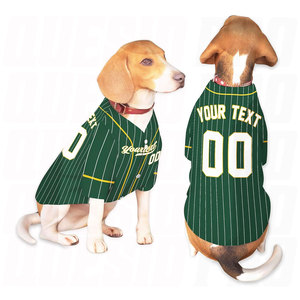 Personalized Dog <b>Baseball</b> Jersey Custom Name Team Number Blue White Pet Shirt for Cats and Dogs Cute Sports Costume Outfit - Product Image 1