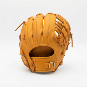 Leather <b>Baseball</b> Glove OEM Service H-Web Right-Handed Full Finger Outfield Adult Hook And Loop Closure All Seasons - Product Image 3