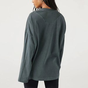 Camiseta Casual Extra Grande para Mujer, 100% Algodón Grueso, Transpirable, Talla Grande, con Botones, Personalizable, Ajuste Cómodo - Product Image 5