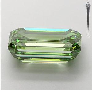 Diamante Cultivado en Laboratorio con Certificación IGI, Corte Esmeralda de 5.03 CT, Color Verde Intenso, Claridad VS2, LG 743560385, ROYAL GEMS JEWELRY - Product Image 2