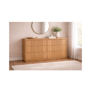 Colección LINEAR RANGE, Muebles de Madera para Dormitorio y Sala de Estar, Cómoda de Madera Duradera y Ecológica a Buen Precio, 6 Cajones - Product Image 1