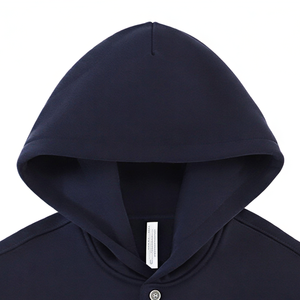 Nouveau haut décontracté en molleton brossé ciselé avec logo personnalisé, coupe baseball boutonnée, en mélange de coton, pour homme, design sur mesure, coupe oversize - Product Image 5