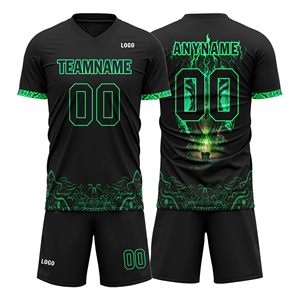 เสื้อฟุตบอลแบบกำหนดเองสำหรับผู้ชาย ชุดทีมเยาวชน ชื่อและหมายเลขส่วนตัว โลโก้ ผู้จัดจำหน่ายขายส่ง - Product Image 1