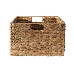 Water Hyacinth <b>Basket</b> <b>Storage</b> with Lid Lightweight Handmade Woven <b>Basket</b> Eco Friendly Natural Fiber Organizer for Office Bedroom - Product Image 5