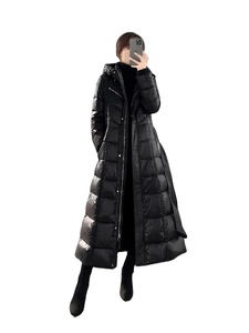 Chaqueta de Lana Regular de Invierno para Mujer, Estilo Urbano, Cuello Alto, Impermeable, Ecológica, Transpirable, con Cremallera y Cinturón - Product Image 4