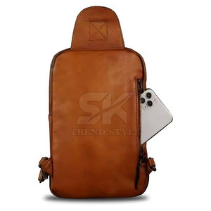 กระเป๋าหนังแท้แบบมินิมอล สีพื้นเรียบง่าย ทนทาน ใช้ได้ทั้งแบบสะพายข้างและสะพายไหล่ สำหรับผู้ชายและผู้หญิง - Product Image 4