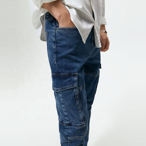 Washed Ripped Casual Regular Fit Breathable Autumn Summer Low Price Wholesale Custom Logo <b>Men's</b> Denim <b>Jeans</b> Vintage Style Retro - Product Image 6