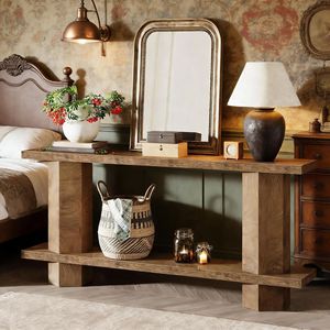 Consolle a 2 livelli per corridoio e utilizzo dietro il divano - Product Image 1