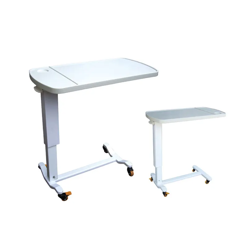 MN-OVT001 ABS Plastic Desktop Easy Clean With Concave Holes For Cups Bedside Table Use For Patients