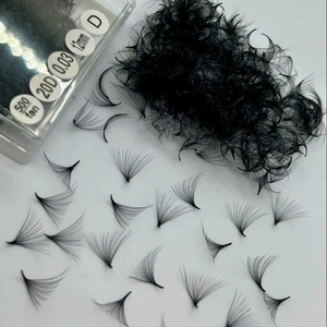 ขนตาปลอมสำเร็จรูประดับมืออาชีพ 20D 0.03 เมกะวอลลุ่ม ต่อขนตาได้ง่าย ใช้ขนสังเคราะห์นุ่ม ทำด้วยมือ ให้ลุคธรรมชาติ ยาวพิเศษ - Product Image 1