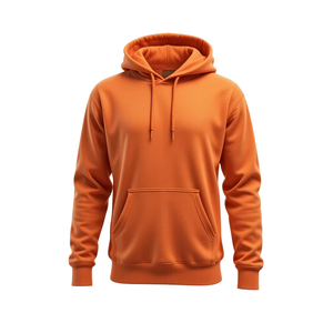 Sudadera con capucha de color sólido para hombre, corte regular, informal, con bolsillo de tela tejida, sudadera con capucha informal para hombre - Product Image 1