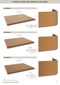 Revêtement mural en bois massif contemporain, panneaux 3D imperméables pour intérieurs élégants, panneaux muraux décoratifs en bois massif - Product Image 5