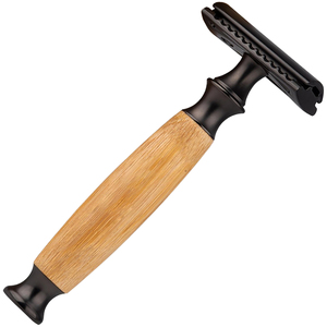 Rasoir de sécurité à double tranchant avec manche en bois et logo personnalisé, faible MOQ, lame en acier inoxydable durable, outil de rasage pour homme, fournisseur OEM - Product Image 5