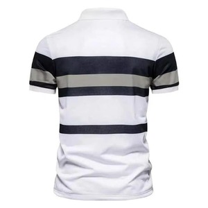 Polo de golf personnalisé de qualité supérieure 2026 pour hommes, blanc, en coton respirant, impression personnalisée, manches courtes - Product Image 6