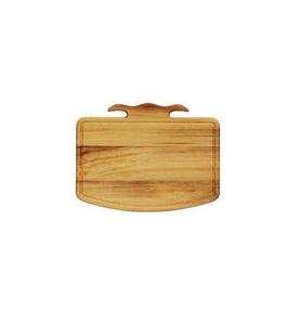 Tabla de Cortar de Madera Rectangular con Asa, Patrón de Grano Natural, Bloque de Corte para Cocina, Apta para Lavavajillas - Product Image 1