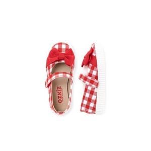 Chaussures en toile tendance coréennes OZKIZ pour enfants, confortables, à enfiler, à carreaux, pour filles de 2 à 6 ans, printemps/automne, vente en gros - Product Image 1