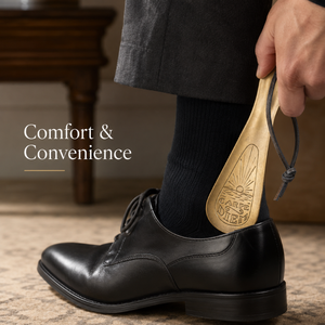 Cuchara para Zapatos de Bolsillo de Latón Premium, Compacta para Viaje, Ayuda para Calzarse Zapatos, Accesorio de Calzado de Metal de Lujo, Artículo de Regalo Duradero para Hombres y Mujeres - Product Image 4