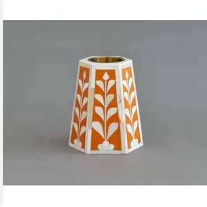 Top Quality <b>Mop</b> Bone Inlay White Floral Design Incense Burner Bakhoor for Decoration Home Kitchen Living Room From India - Product Image 6