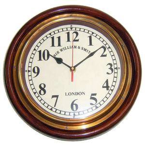 Horloge de table antique en laiton nautique avec boussole fournitures d'horloge antique article cadeau argent poli horloge de bureau chic pas cher - Product Image 2