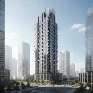 Juego de Muebles de Cocina Modulares de Madera RTA de Lujo Moderno Personalizado por JY Project, Melamina para Proyectos de Apartamentos en Vietnam - Product Image 1