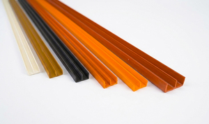 Profilé en PVC rigide en forme de E pour garde-corps en verre, bordure de meuble, bande de fixation en plastique pour verre, rail de support coulissant pour armoire - Product Image 3
