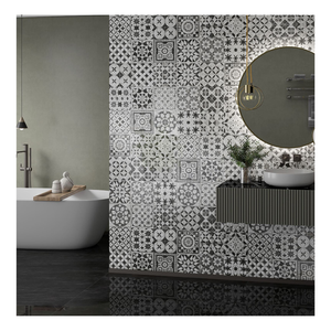 600x1200mm (60x120cm) CRAFTERRO Premium Geometric Decorative Glazed Porcelain Wall Floor <b>Tiles</b> 9mm Thick Non-Slip Modern Design - Product Image 1