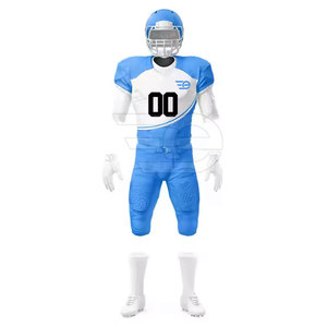 Uniforme de football américain de haute qualité à manches courtes pour joueur, tenue d'entraînement légère pour équipe, homme - Product Image 2