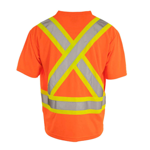 Chaleco de Seguridad Reflectante de Alta Visibilidad para Hombre, Ropa de Trabajo Profesional, Resistente, para Exteriores, Camiseta Ligera Antiarrugas de Primera Calidad - Product Image 4