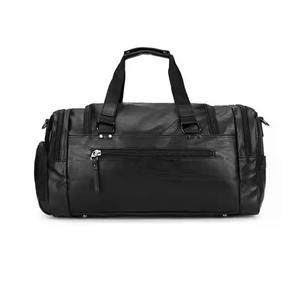 Vintage Tanned Nylon Duffel <b>Bags</b> Retro Style Handcrafted Travel <b>Weekender</b> <b>Men</b> OEM Distressed Luggage Overnight <b>Bag</b> Customized - Product Image 1