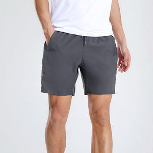 Pantalones Cortos Deportivos para Hombre, Color Gris Sólido, Talla XS, Cintura Elástica Media, Estilo Atlético con Bolsillos, Tejido de Poliéster Ecológico - Product Image 2
