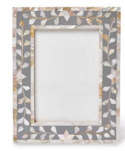 Floral Vintage Mother of <b>Pearl</b> Inlay Reflective for <b>Photo</b> <b>Frame</b> Handmade Decor Gift Couple Picture <b>Frame</b> Home Office Decor - Product Image 3