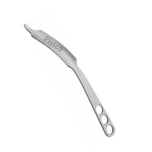 Retractor de cadera Hohmann MIOS tipo palanca ósea, curvo, 300 mm (11.34 pulgadas), punta roma, ancho de punta 6.2 mm, ancho de mandíbula 28 mm, marca Pissco - Product Image 1