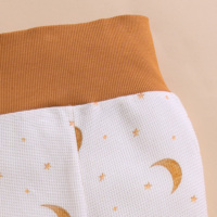 Cot and Candy Pantalon à pieds roulés en élasthanne de bambou biologique de qualité supérieure - Tiny Twinkle